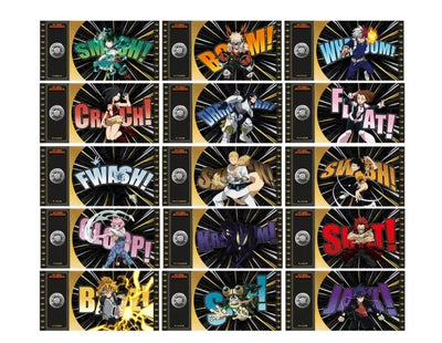 Lot Of 15 Golden Tickets Black Edition My Hero Academia – Limited Edition Numérotés
