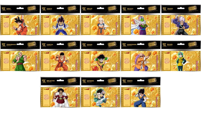 Dragon Ball Z Set De 13 Golden Tickets
