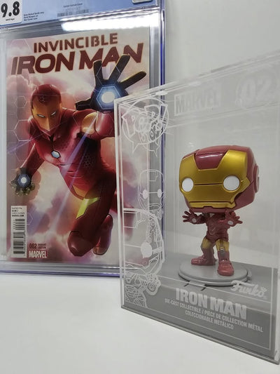 Bundle Funko Pop Iron Man Die-Cast & Comics Invicible Iron Man #2