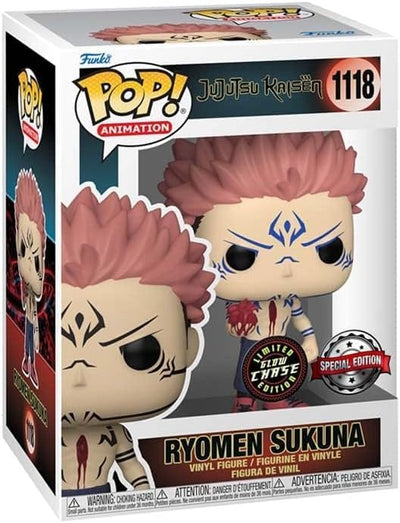Funko Pop Chase Ryomen Sukuna 1118 Jujutsu Kaisen Glow