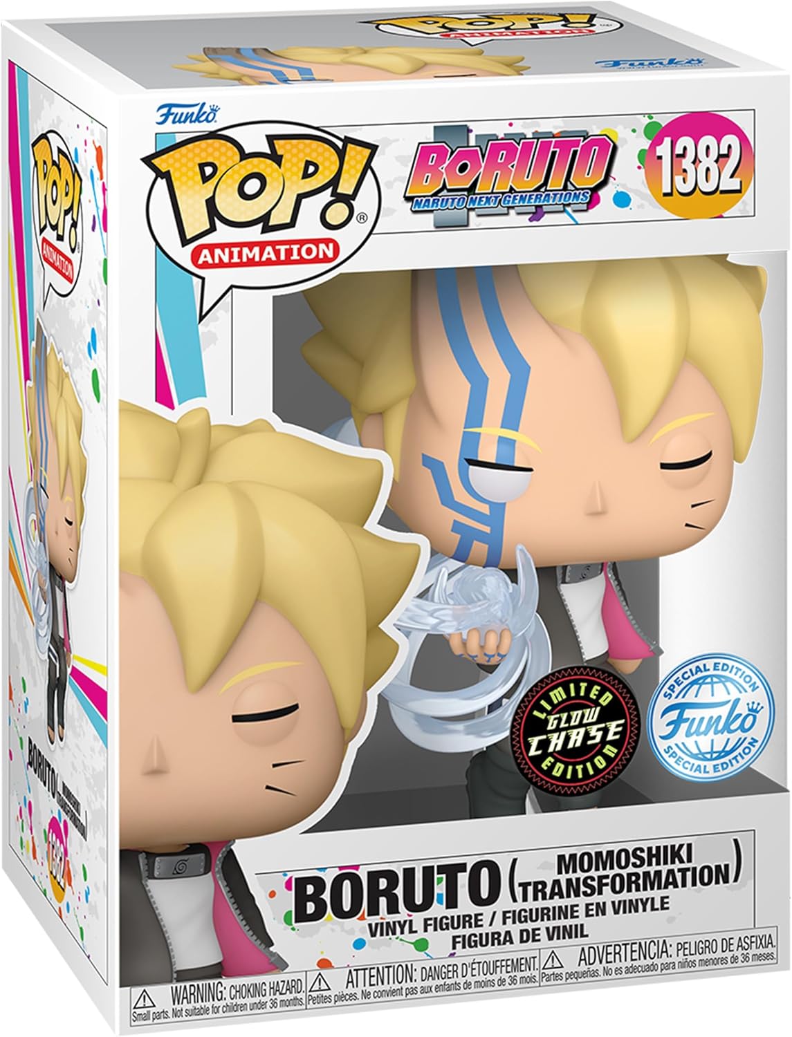 Funko Pop Boruto 1382 Momoshiki Transformation GITD Chase