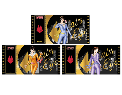 Set De 3 Golden Tickets Black Edition Cat'S Eye – Limited Edition Numérotés