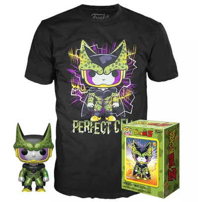 Funko Pop & Tee! Dragon Ball Z Perfect Cell Métallique Edition Limitée