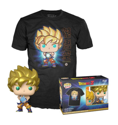 Funko Pop & Tee! Sangoku Métallique Edition Limitée 948 Dragon Ball Z