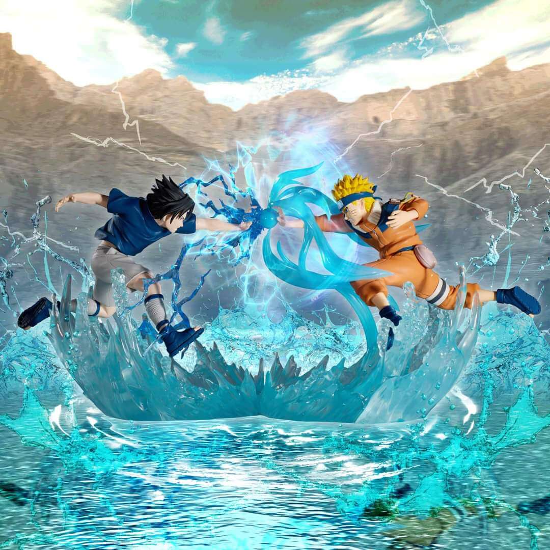 Figurine Naruto Uzumaki & Sasuke Combination Battle 12cm