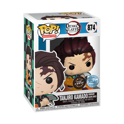 Funko Pop CHASE! Tanjiro Kamado w/Hinokami Kagura Dance (874) Demon Slayer