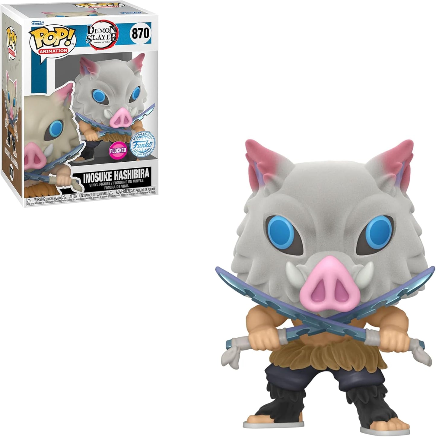 Funko Pop! Demon Slayer - Inosuke Hashibira - 870 (FLOCKED)