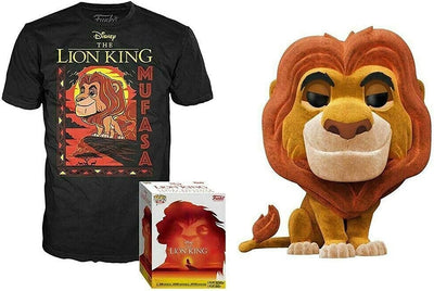 Funko pop & Tee! - The Lion King Mufasa Flocked Limited Edition