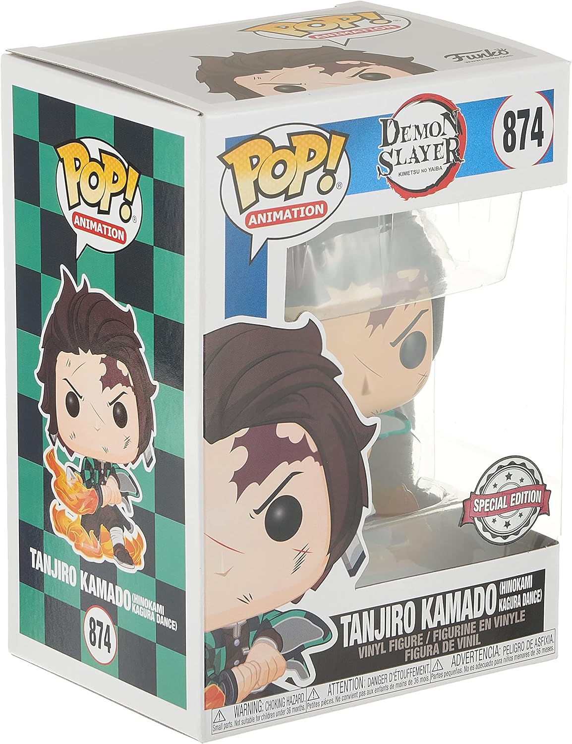 Funko Pop! Tanjiro Kamado w/Hinokami Kagura Dance (874) Demon Slayer