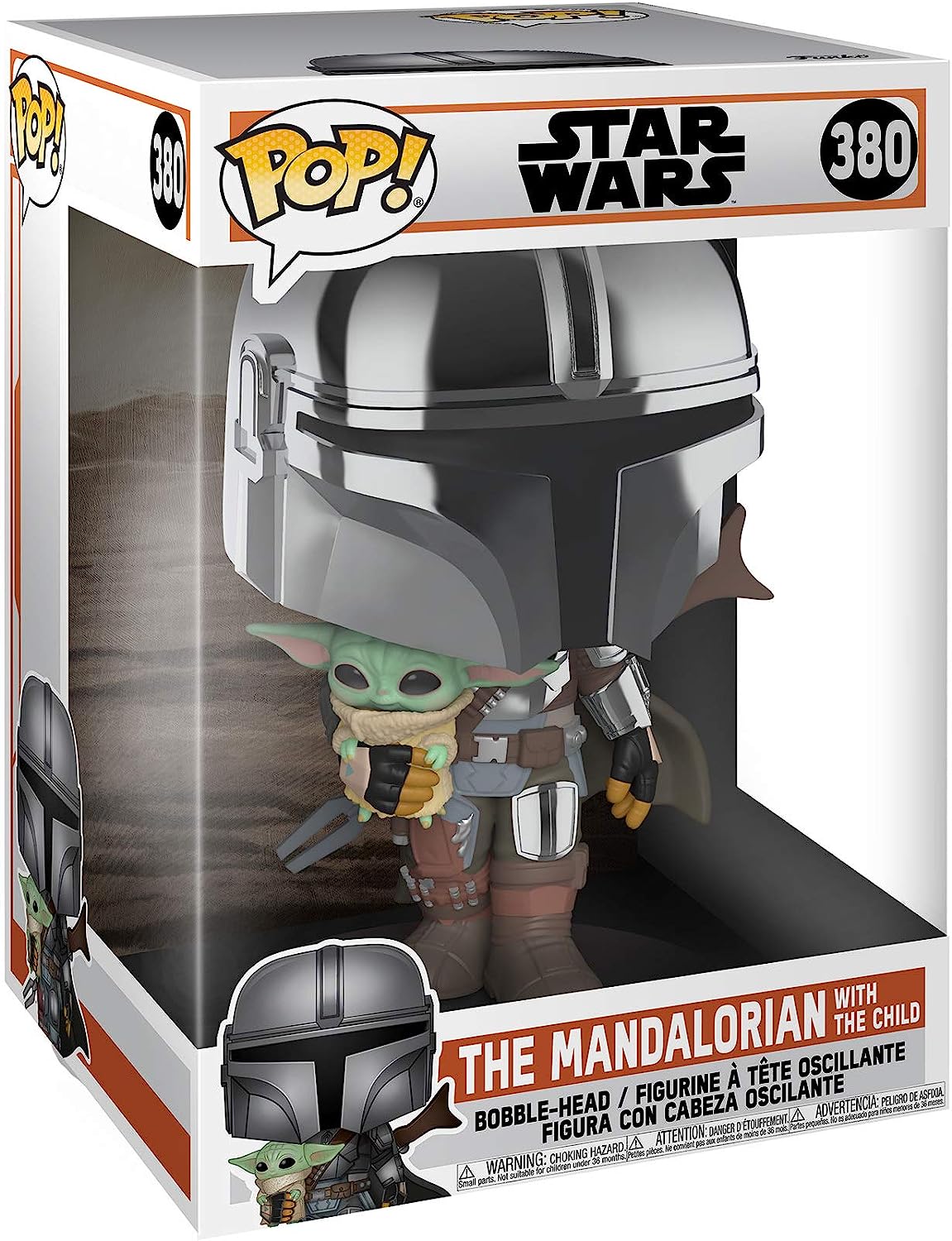 Funko Pop! Star Wars - The Mandolorian with the Child #380 (Jumbo pop)