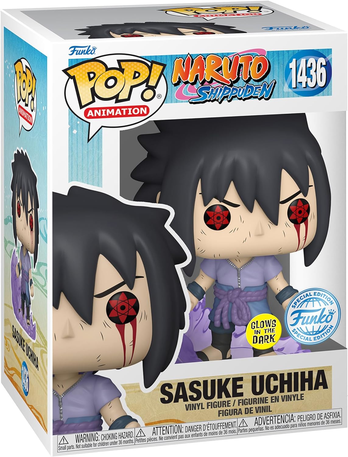 Funko Pop! Sasuke Uchiha (1436) Naruto Shippuden (GITD)