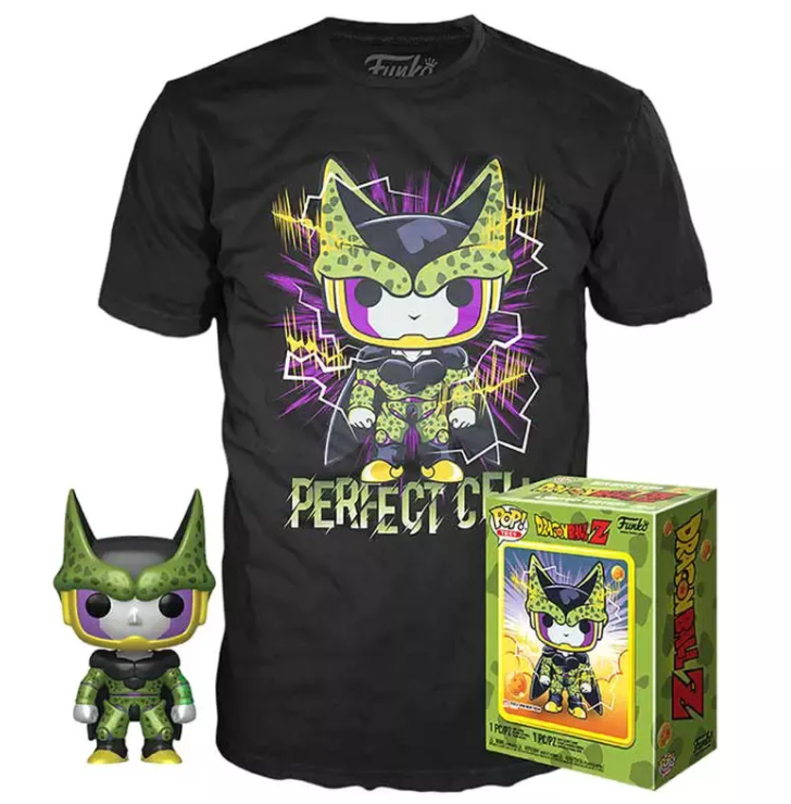 Funko pop & Tee! Dragon Ball Z Perfect Cell Métallique Edition Limitée