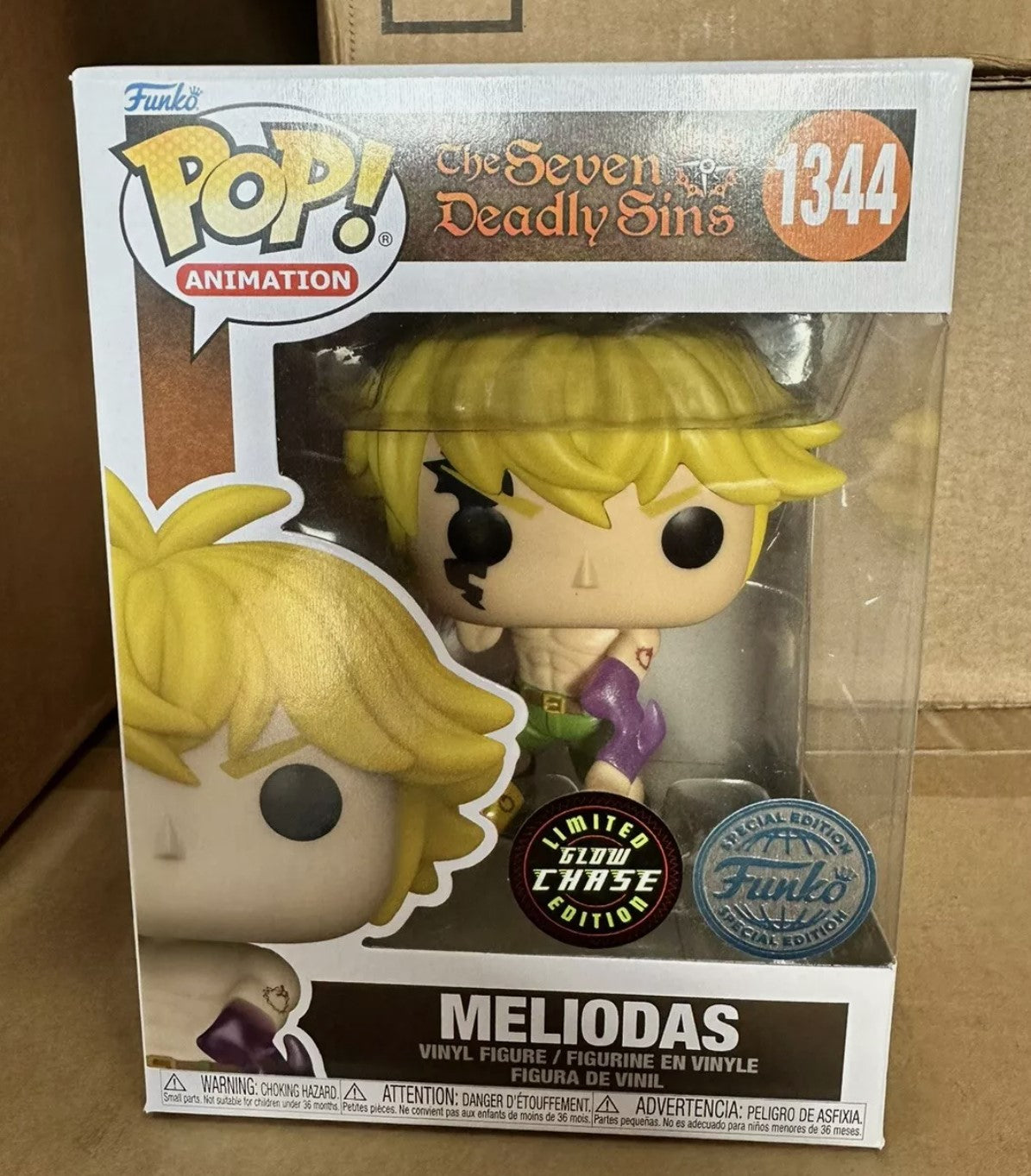 Funko Pop CHASE! Meliodas (1344) The Seves Deadly Sins