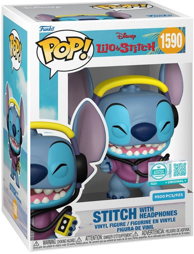Funko Pop! Stitch W/Headphones (1590) Lilo & Stitch