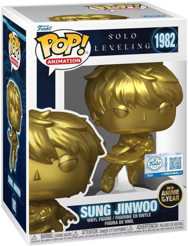 Funko Pop Sung Jinwoo 1982 Solo Leveling Anime 2025