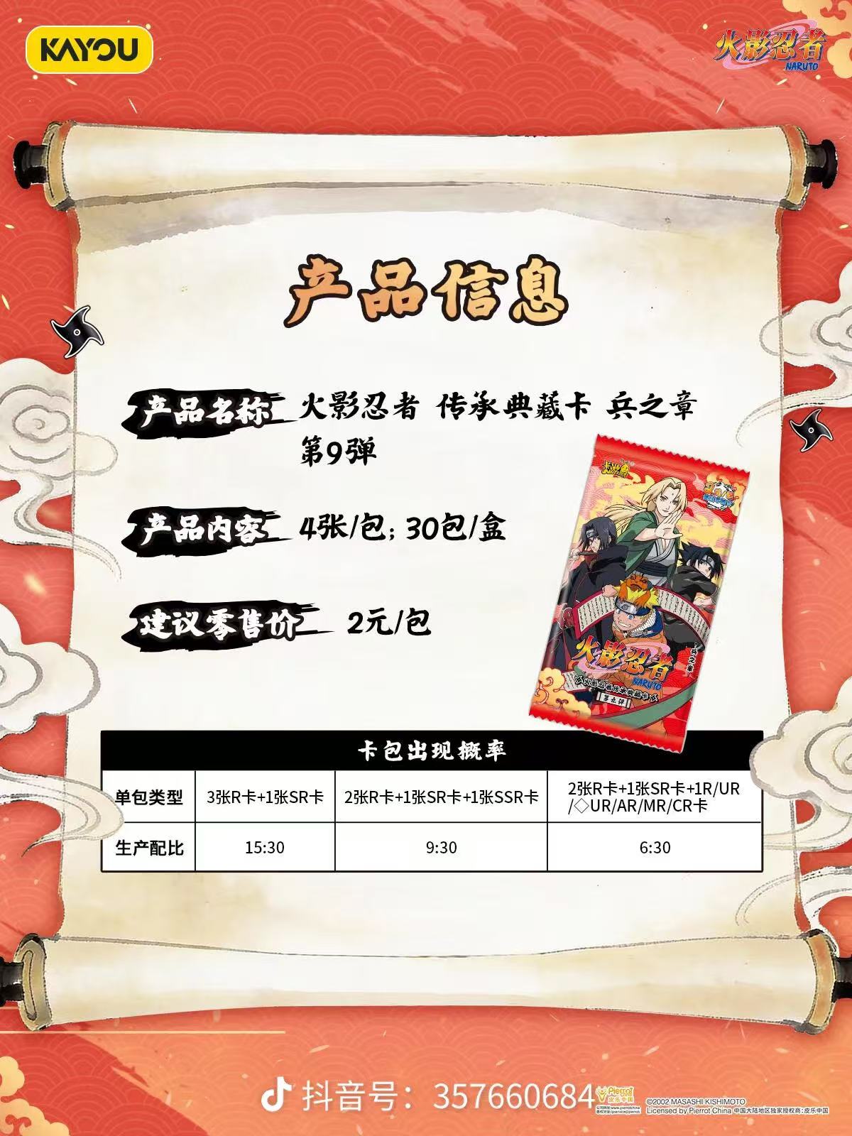 Display Naruto Kayou 2YS9 Officiel | Booster Box Naruto Scellée