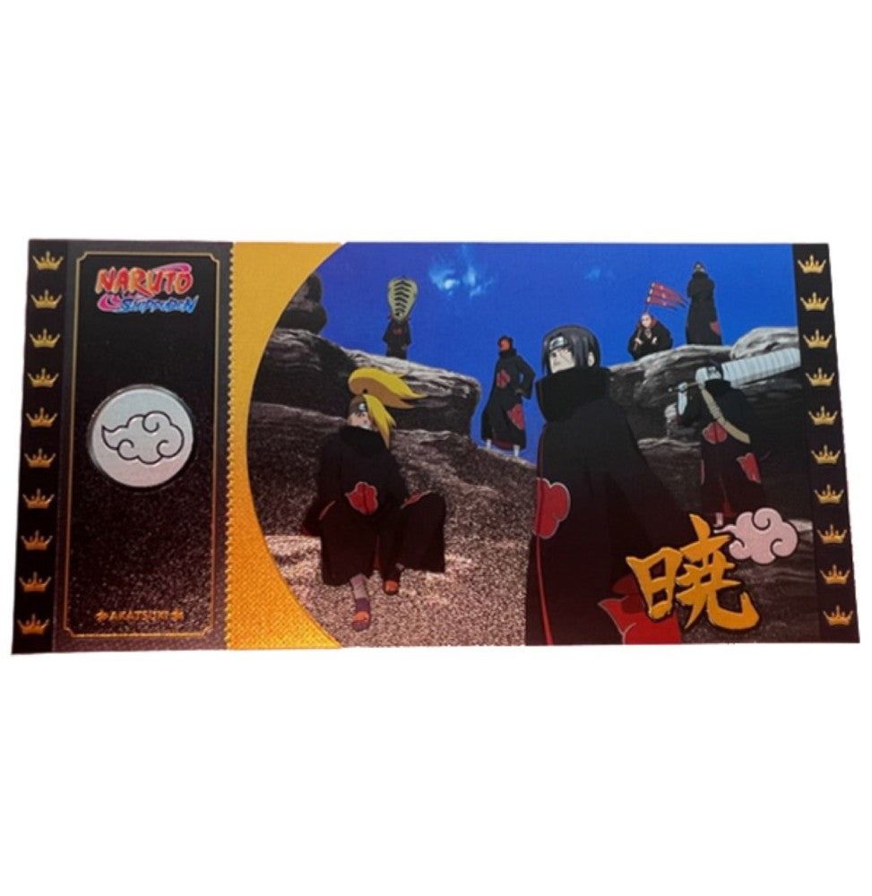 Set de 3 Golden Tickets Black Edition Naruto Shippuden – Limited Edition numérotés