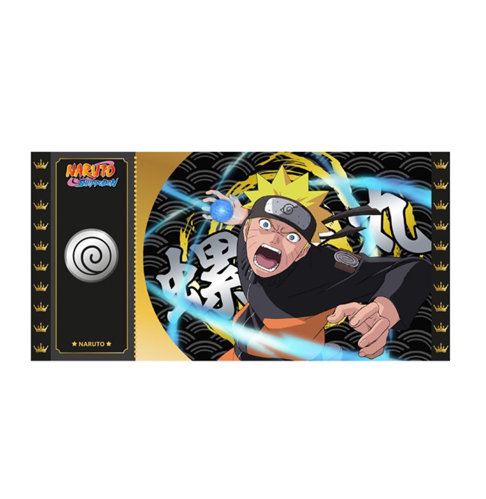 Set de 3 Golden Tickets Black Edition Naruto Shippuden – Limited Edition numérotés