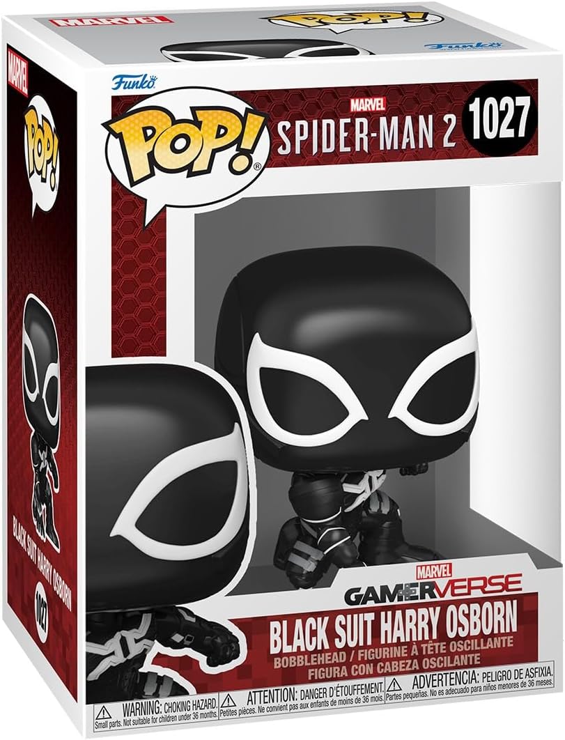 Funko Pop Black Suit Harry Osborn 1027 Marvel Spider-Man 2