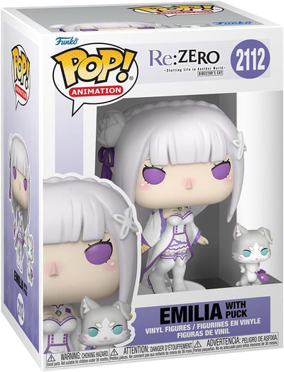 Funko Pop Emilia with Puck 2112 Re Zero