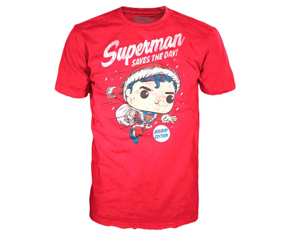 Funko pop & Tee! DC Comics Superman Exclusive (Flocked)