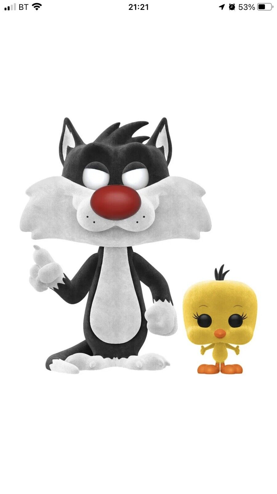 Funko pop & Tee! Looney Tunes - Sylvestre And Tweety Flocked Exclusive Edition (Flocked)